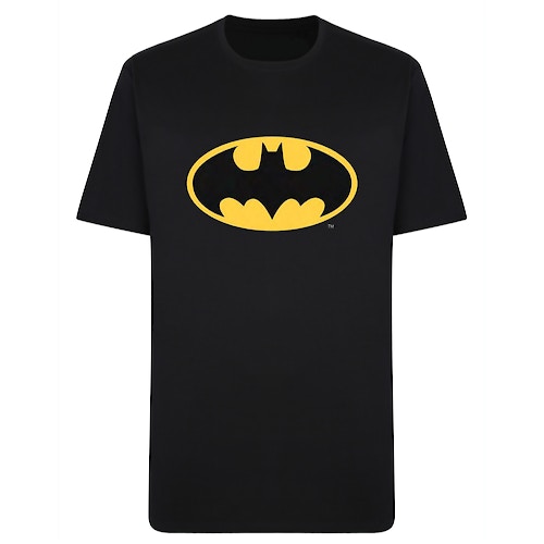 Bigdude Offizielles T-Shirt mit Batman-Print, Schwarz